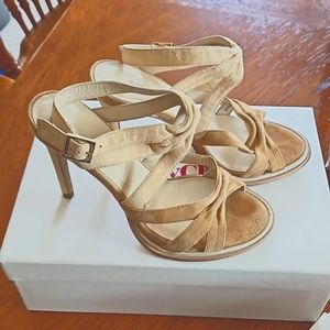 SeeByChloé Tan Suede Dress Sandal